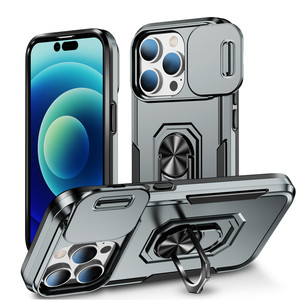 Custodia Protettiva Rigida con Cavalletto e Protezione Scorrevole per Fotocamera per <span class=keywords><strong>iPhone</strong></span> 14 <span class=keywords><strong>Pro</strong></span>, 16E, 15, 17 Air, 13, <span class=keywords><strong>12</strong></span>, 11 <span class=keywords><strong>Pro</strong></span> Max - Product Image 1