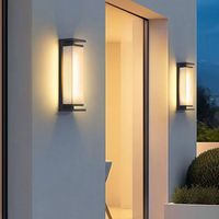Applique murale LED extérieure pour jardin, étanche IP55, pour villa, cour, portail, piliers, éclairage haut et bas, à brancher, 3000K blanc chaud