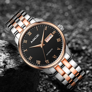 1Customized Luxury Stainless Steel Miyota <b>Automatic</b> Mechanical Water Resistant Chronograph Men's <b>Watch</b> Pointer Dial 20mm Band - Product Image 3