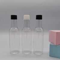Bouteilles miniatures en plastique personnalisées de 50 ml, 120 ml, 150 ml, 175 ml pour alcool, whisky, vin, liqueur, shot, rhum, bouteille de qualité alimentaire pour jus, lait