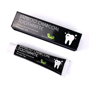 Wholesale Private Label Fresh Breath Remove Plaque Charcoal Bamboo Toothpaste