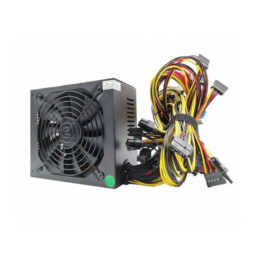 1600W Power Supply For ATX Machine Support RX 470/480 RX 570/580 Graphics Card 6 GPU PSU