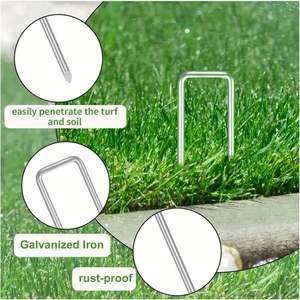 ลวดเย็บกระดาษรูปตัวยูสำหรับใช้ในสวนตะปูสำหรับสนามหญ้าทนทานต่อการเกิดสนิม - Product Image 4