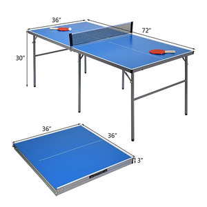 Tavolo da <span class=keywords><strong>Ping</strong></span> <span class=keywords><strong>Pong</strong></span> Pieghevole Portatile in Plastica <span class=keywords><strong>di</strong></span> Alta Qualità per Uso Interno o Esterno - Product Image 2