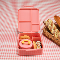 Aohea Kawaii Bento Boîte à lunch pour enfants Filles Garçons Enfants École Maternelle Mini Snack Sandwich Contenant alimentaire avec pot à soupe