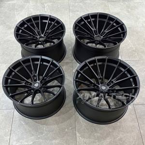 Cerchi XL Forgiati Monoblocco in Lega Concavi Nero Opaco 5x114.3 5x115 5x118 5x120 Ruote Personalizzate da 17 18 19 20 21 22 23 Pollici - Product Image 1