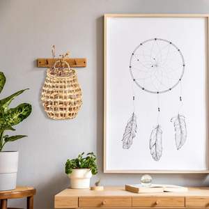 Cesta tejida a mano de yute y hierba marina OEM, cesta de flores nórdica de ratán y paja de Vietnam, precio económico - Product Image 4