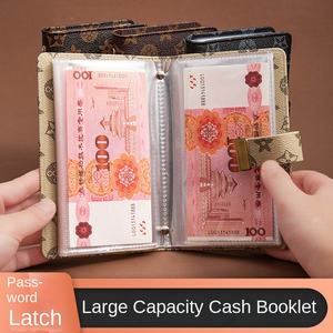 大容量A3ファミリーファイナンスブック100枚コードロック現金入金本子供記念紙幣収納本 - Product Image 4