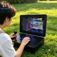 Máquina Arcade Portátil con Pantalla de 14 Pulgadas, 30K Juegos, Pandora Saga DX Plus, Consola Arcade Metálica Plegable para un Jugador