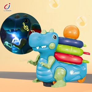 Giocattolo Impilabile con Animali Chengji, Gioco Educativo Montessori con Luci e Musica, Set <span class=keywords><strong>di</strong></span> <span class=keywords><strong>Dinosauri</strong></span> per Bambini - Product Image 5