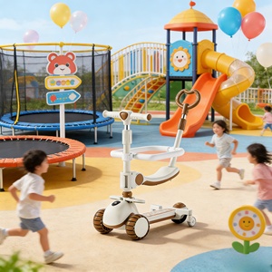 Patinete Infantil Plegable de 3 Ruedas con Luces y Pantalla Digital, con Asiento para Niños y Niñas - Product Image 6