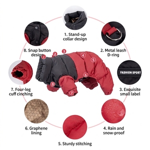 Abrigo <span class=keywords><strong>de</strong></span> Invierno para Perro <span class=keywords><strong>de</strong></span> Cuatro Patas, Cálido y Sostenible, <span class=keywords><strong>de</strong></span> Algodón, <span class=keywords><strong>con</strong></span> Forro Polar Acolchado, Traje Deportivo para Mascotas, Impermeable, para <span class=keywords><strong>Nieve</strong></span>, para Perros Pequeños y Medianos - Product Image 4