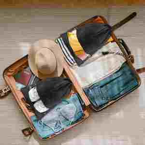 Sac de rangement pour chaussures en non-tissé personnalisé avec cordon de serrage, sac de transport portable pour accessoires de chaussures, grande capacité, sac de voyage durable - Product Image 5