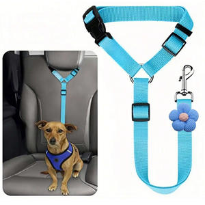 Penjualan Panas Sabuk Pengaman Mobil untuk Anjing Peliharaan Berkualitas Tinggi Universal dari Nilon dengan Motif Bunga - Product Image 4