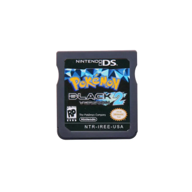 Retro Nostalgia Video juegos Retro negro blanco 1 2 Pokemon tarjetas de juego para Nintendo DS y NDS NDSL 3DS 3DSLL