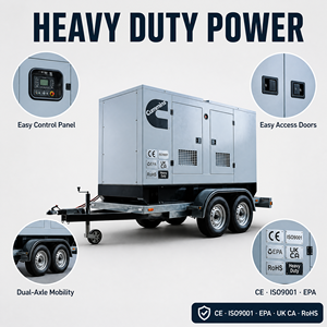 Générateur diesel silencieux 25kva 30kva 40kva 50kva 60kva 100kva 150kva 200kva 250 Kva Cummins Weichai Baudouin Yuchai Genest Prix - Product Image 5