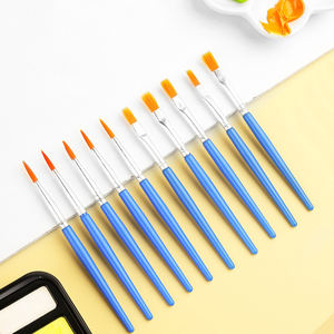 Pinceaux de peinture pour enfants à tête plate en nylon, pinceaux pour acrylique et aquarelle, pinceaux à <span class=keywords><strong>ligne</strong></span> fine, ensemble de pinceaux pour micro-<span class=keywords><strong>d</strong></span>étails - Product Image 6