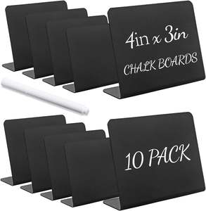 Mini signes de tableau noir en forme de L pour tableau noir petit tableau noir étiquettes alimentaires étiquettes de <span class=keywords><strong>nom</strong></span> craie Tables de buffet de fête - Product Image 1