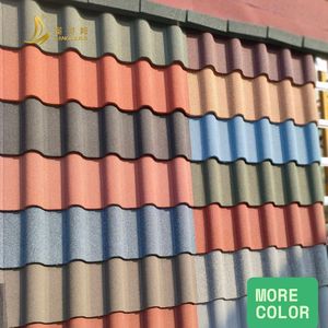 Materiales de Techo Modernos Resistentes al Agua y al Fuego, Tejas Metálicas con Recubrimiento de Piedra Golan para Edificios Residenciales - Product Image 6
