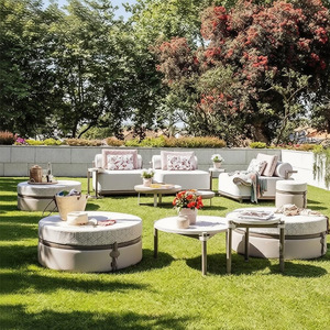 Conjunto de Muebles de Jardín Estilo Nórdico, Muebles de Exterior para Ocio, Resistentes al Agua y a los Rayos UV, Sofá para Terraza o Patio - Product Image 1