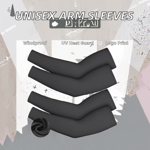 High Quality Unisex <b>Arm</b> <b>Sleeves</b> Front Custom Logo Elastic Breathable Water Resistant Anti-UV Heat <b>Protection</b> Short Length - Product Image 2