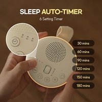 Machine à bruit blanc apaisante pour bébé avec 21 sons relaxants pour le sommeil, batterie longue durée et lumière d'ambiance LED douce