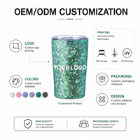 Gobelet isotherme en titane pur de 300 ml à double paroi, 10 oz, avec double couvercle, anodisé, logo personnalisé, OEM, vente en gros