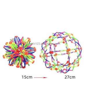 Educational Magic Deformable Ball Kids Stretch Expandable Flower Ball Elastic <b>Outdoor</b> Catch <b>Throw</b> Ball Interactive Play Toy - Product Image 4