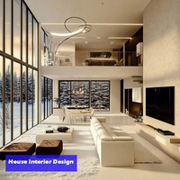 Service de design d'intérieur pour projets de villas aux États-Unis, rendu 3D et solution de matériaux de construction tout-en-un