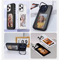 Coque de téléphone NFC vente en gros LED Smart E Ink écran coques de téléphone couverture PC pour iPhone NFC 12 13 14 15 Pro Max bricolage coque de téléphone