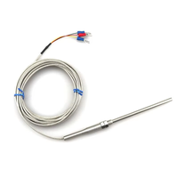 Capteurs de température RTD à visser PT100/PT1000, sonde en acier inoxydable, capteurs étanches, câble PVC, type vis RTD, petit modèle domestique