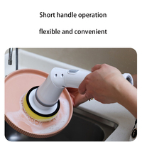 Brosse de nettoyage électrique d'épurateur rechargeable automatique de salle de bains de la CE avec ROHS