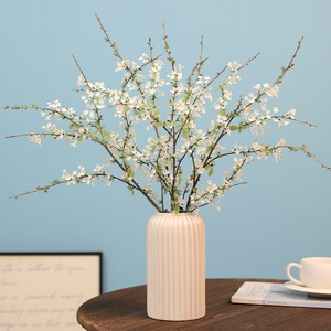 Rama de Flores Artificiales Shengtai, PVC Blanco, Ramo Individual, Arreglo Floral, Decoración del Hogar, Decoración de Sala de Estar - Product Image 1