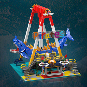 Moule King 11017 1922PCS Creative Serie RC Dragon Shark <span class=keywords><strong>Pirate</strong></span> Ship Building Block Model Technical Educational Toy Festival Gift - Product Image 4