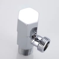 HLK Vanne d'angle moderne en alliage de zinc de haute qualité pour accessoires de robinet de salle de bain Vanne d'arrêt d'eau chaude froide Entrée de chauffe-eau