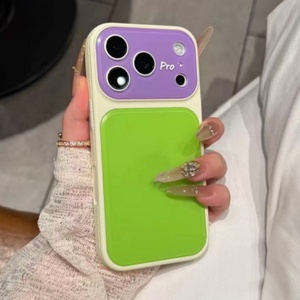 เคสโทรศัพท์ IMD ลายเรนโบว์โดปา พร้อมเลนส์กล้องแก้วนีออนสีสันสดใส ป้องกันสำหรับฤดูร้อน สำหรับ iPhone 14 15 16 17 pro max - Product Image 5