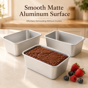 SIGH-moldes rectangulares de aleación de aluminio para pan, herramientas de sartenes de gasa para tartas - Product Image 1