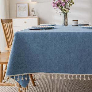 Sovrapposizione di ricamo di lusso, <span class=keywords><strong>lino</strong></span> oro rosa paillettes rotondo scintillante per feste decorazione di nozze tovaglia copertura/ - Product Image 2