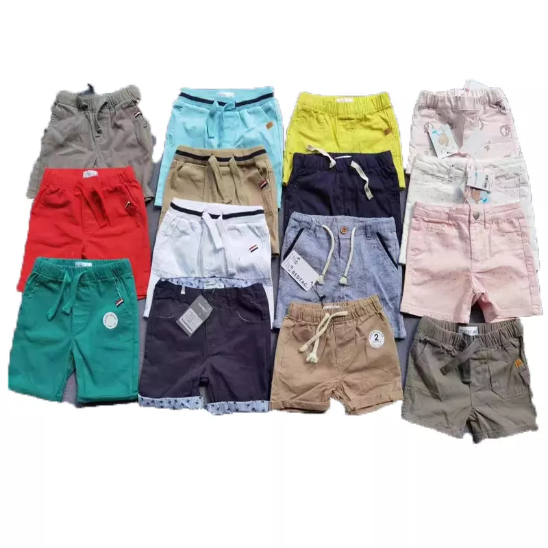 Одежда Избыточный запас просвет наката одежда оптом на заказ хлопковые летние детские короткие брюки для От 1 до 8 лет