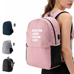 Mochila Personalizada con Logotipo para Mujer de Negocios, Mochila de Viaje para Estudiantes, Mochila Impermeable de Poliéster con USB, Diseño de Mochila Escolar para Portátil - Product Image 1