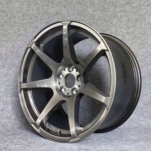 גלגלי סגסוגת מחושלים Chrome TE37 בגדלים 17 18 19 20 אינץ' 5X120 5X112 5X114.3 חישוקים עבור ב.מ.וו מרצדס אאודי פורשה סובארו מאזדה - Product Image 1