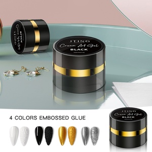 JTING Gel UV/LED pour ongles, 4 couleurs, pour peinture en relief créative et coloration en une seule couche, colle gaufrée longue durée, OEM, marque privée - Product Image 3