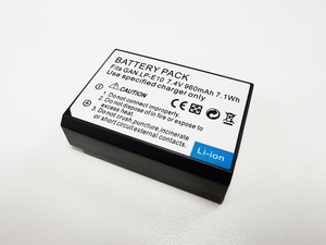 Batería de cámara LP E10 LPE10, para <span class=keywords><strong>Canon</strong></span> <span class=keywords><strong>EOS</strong></span> 1100D <span class=keywords><strong>1200D</strong></span> 1300D, Kiss X50 X70 X80 Rebel T3 T5 T6, de la marca de fábrica, de la marca de fábrica, de la marca, de la marca - Product Image 3