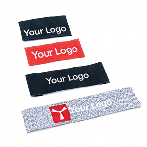 Étiquettes tissées personnalisées imprimées en usine, étiquettes de vêtements brodées, logo, étiquettes de vêtements <span class=keywords><strong>pour</strong></span> t-shirt, tissu satiné - Product Image 3