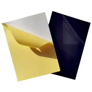 White black double side self adhesive photo album PVC sheet for photo book