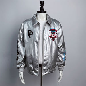 แจ็คเก็ตหนัง PU แบบยูนิเซ็กซ์ สำหรับขี่มอเตอร์ไซค์ <span class=keywords><strong>ง</strong></span>านปัก 3 มิติ ลายนกอินทรีทั้<span class=keywords><strong>ง</strong></span>ตัว หนา ทนทาน คุณภาพสู<span class=keywords><strong>ง</strong></span> เสื้อคลุมสำหรับขี่มอเตอร์ไซค์ - Product Image 5