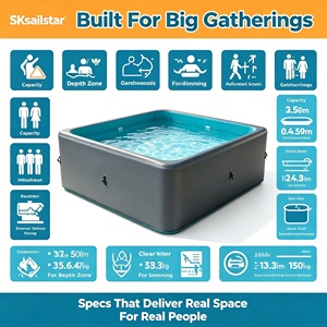 Piscine gonflable DWF Drop Stitch SK Alliance, idéale pour l'extérieur et les spas, parfaite pour le divertissement en jardin. - Product Image 2