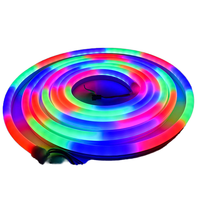 Rvb flexible couleur rêveuse corde de Noël lumière chambre intérieur 360 degrés circulaire maille super lumineux néon LED bande