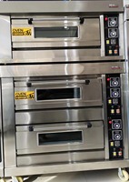 Four à pain commercial de qualité supérieure - Équipement de boulangerie - Machine à cuire professionnelle - Gaz/Électrique - Thermostat réglable - 6 étagères