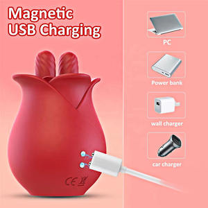 Estimulador sexual de rosas para mujeres, estimulador de pezón del clítoris, G vibrador de punto, masajeador <span class=keywords><strong>Personal</strong></span>, vibrador de rosas, Juguetes sexuales para mujeres - Product Image 6